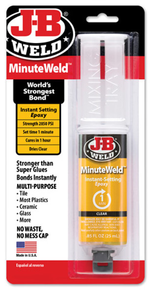 Jb Weld Minuteweld Syringe - 25Ml 50101