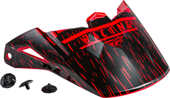 Fly Racing Kinetic K120 Helmet Visor Red/Black F73-88172