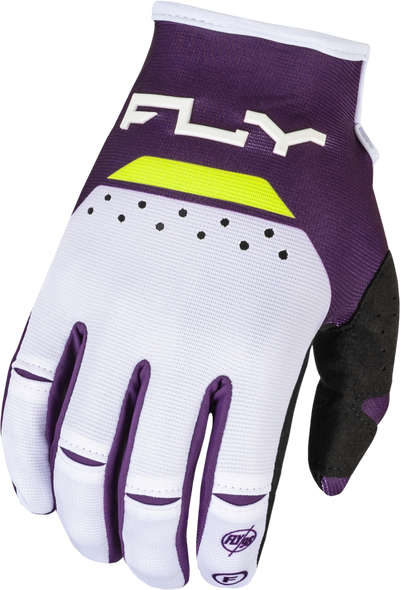 Fly Racing Kinetic Reload Gloves Deep Purple/White/Hi-Vis 3X 377-5113X
