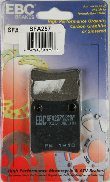 EBC Brake Pads Sfa257 Organic Sfa257