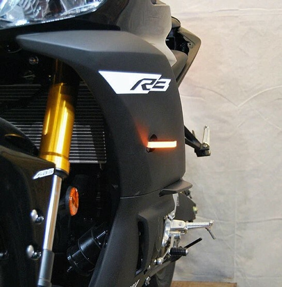 New Rage Cycles Front Led Turn Signals Yam R3-Fb