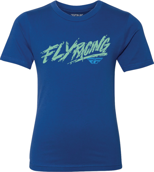 Fly Racing Youth Fly Khaos Tee Blue Ys 352-0021Ys