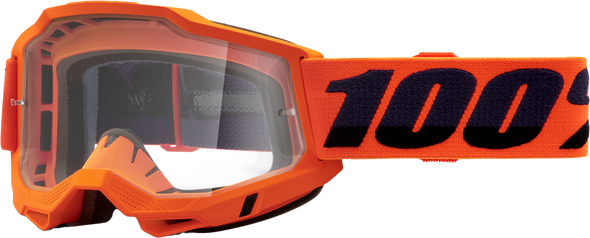 100% Accuri 2 Otg Goggle Neon Orange Clear Lens 50018-00004