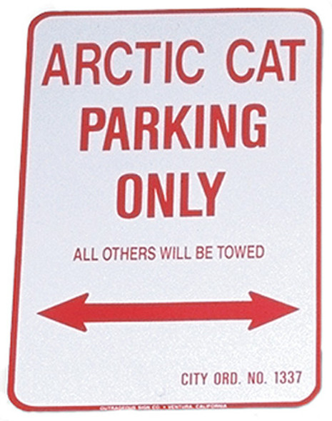 Voss Signs Arctic Cat Parking Only - Aluminum Sign 12" X 18" 1218Acp