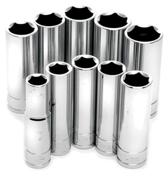 Performancetool 10Pc 3/8" Dr Met Dw Socket Set W38402