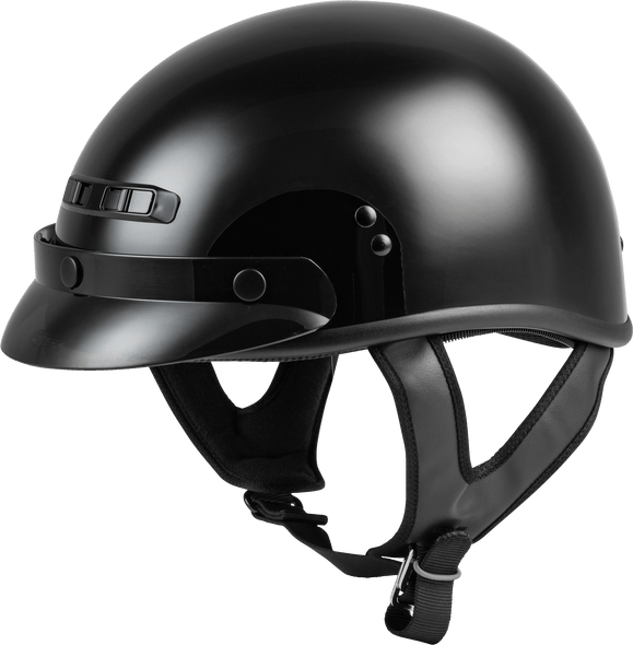 Gmax Gm-35 Half Helmet Full Dressed Black Xl G1235027