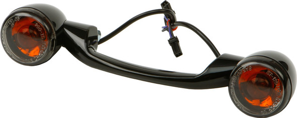 Harddrive Turnsignal Light Bar Black W/Smoke Lenses 161803