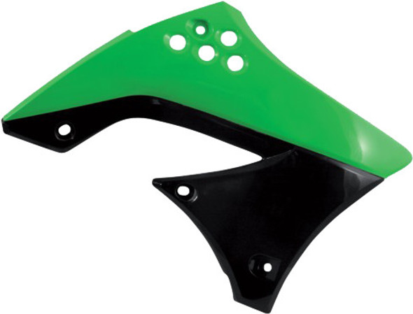 Acerbis Radiator Shrouds Green/Black 2141711089