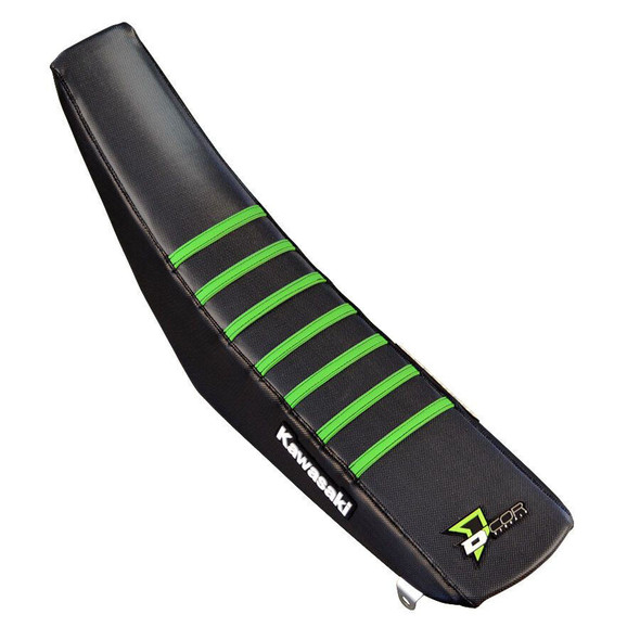 D-Cor Seat Cover Black W/Green Ribs Kaw 30-20-080