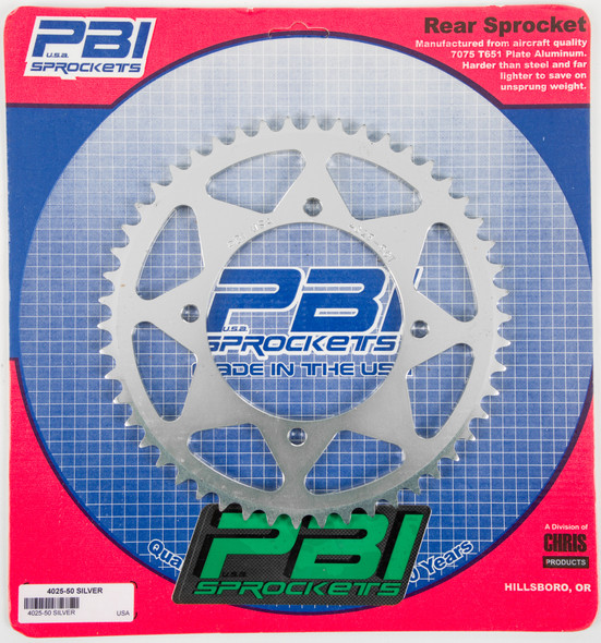 Pbi Rear Sprocket Aluminum 50T-420 Kaw/Suz 4025-50-1