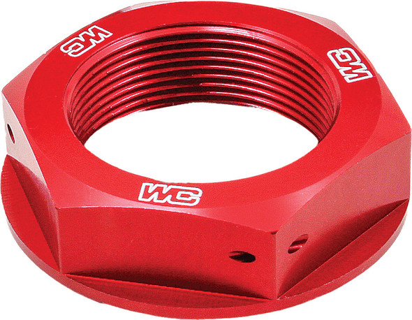 Works Steering Stem Nut (Red) 24-405