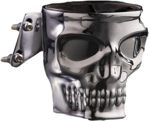 Kruzer Kaddy Skull Perch Mount Holder Chrome 1025