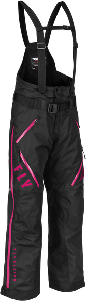 Fly Racing Women'S Carbon Bib Black/Pink Xs 470-4507Xs