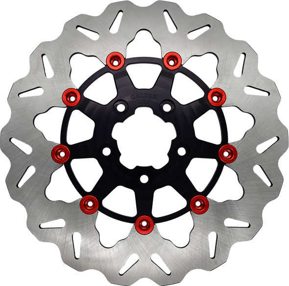 Galfer Rotor 11.8" Floating Wave Rr Black/Red Buttons Df681Cws-B-R