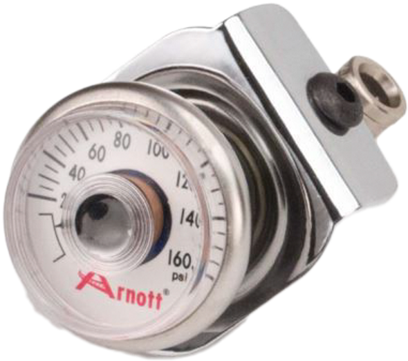 Arnott Pressure Gauge & Bracket Chrome K-2636