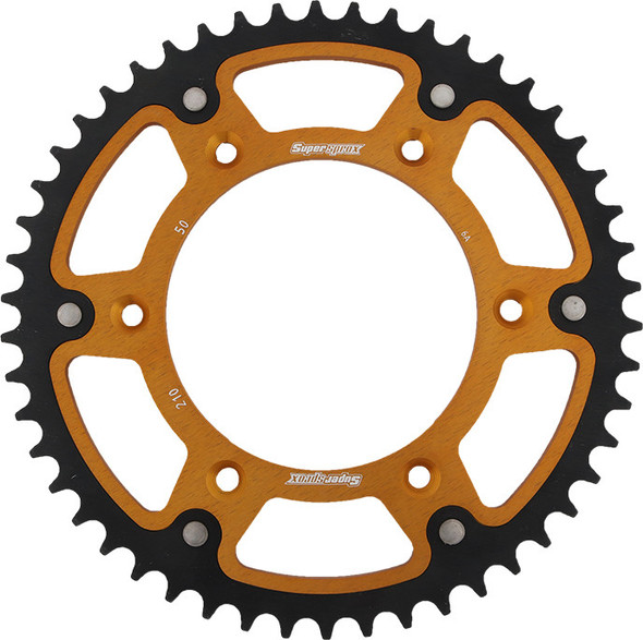 Supersprox Rear Stealth Sprocket Alu/Stl 50T-520 Gld Hon Rst-210-50-Gld