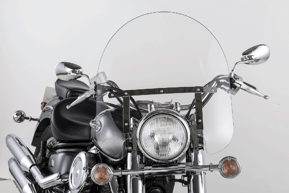 Slipstreamer Ss30 Classic Windshield 17" Clear/Chrome Ss-30-17Cvq