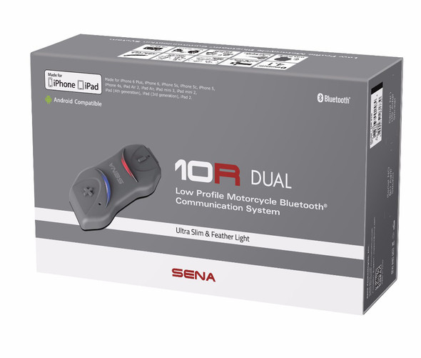 Sena 10R Low Profile Headset W/ Intercom Single 10R-02