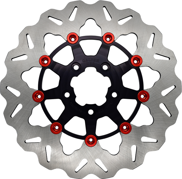 Galfer Rotor 11.5" Floating Wave Rr Black/Red Buttons Df681Cw-B-R