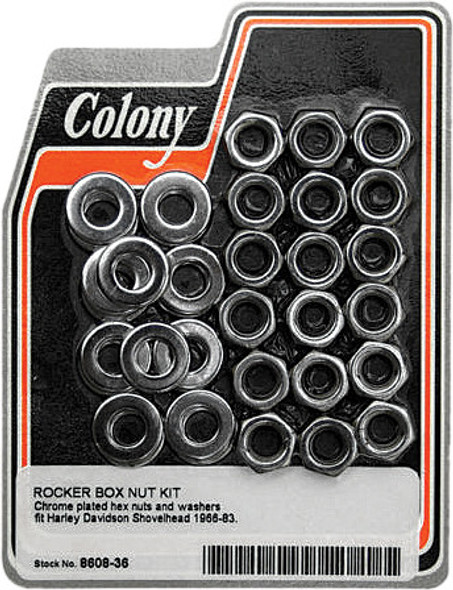 Colony Machine Rocker Box Nut Kit Shovel 66-83 8608-36