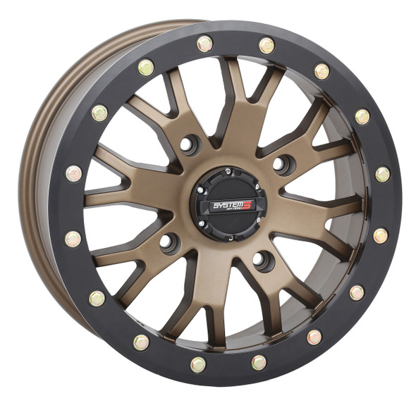 System 3 Sb4 Bl Wheel 14X7 4+3 (+15Mm) 4/156 Matte Bronze/Black 14S3-3257