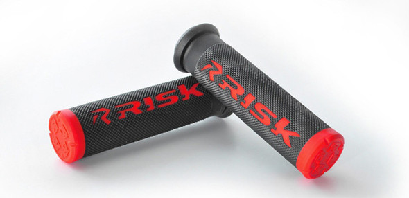 Risk Racing Risk Racing ATV/Mtb Grips - Fusion 2.0 With Grip Tech - Red 289