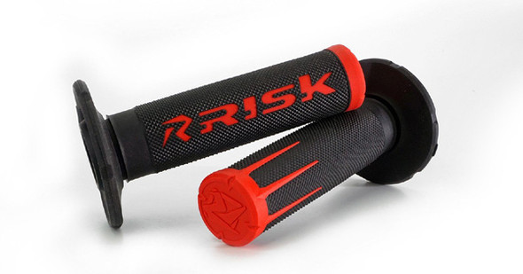 Risk Racing Risk Racing Moto Grips - Fusion 2.0 With Grip Tech - Red 284