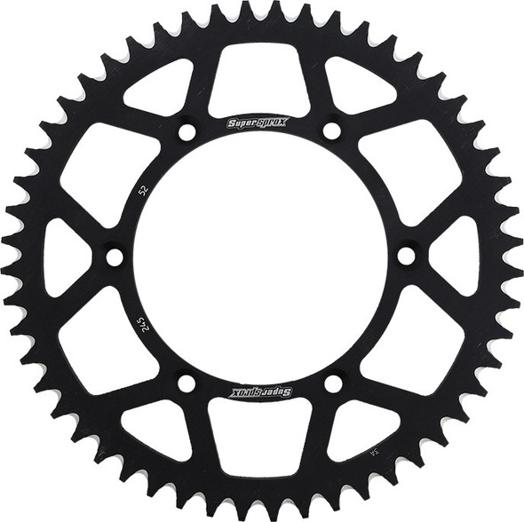 Supersprox Rear Sprocket Aluminum 52T-520 Blk Yam Ral-245-52-Blk