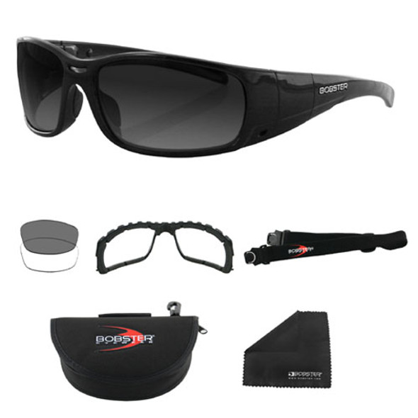 Balboa Gunner Convertible Black Frame Photochromic & Clear Lenses Bgun001