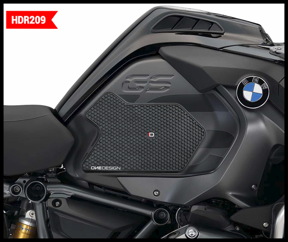 One Emblems Hdr Tank Side Pad Black Bmw Hdr209