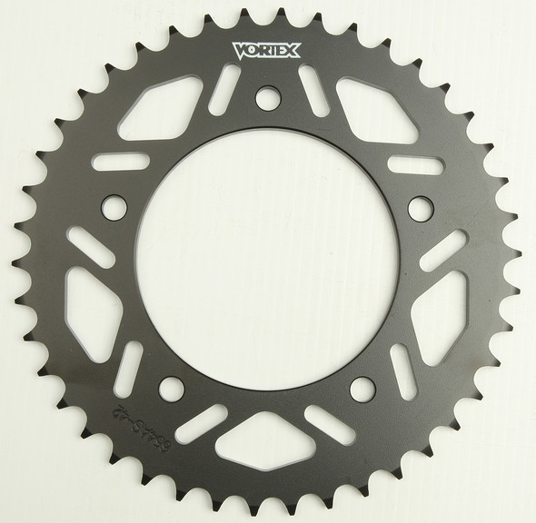 Vortex Rear Sprocket Steel 42T-520 Blk Yam 654As-42