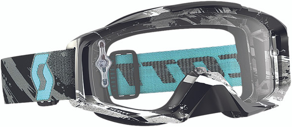 Scott Tyrant Zebra Goggle Gry/Turq W/Clear Lens 240585-4976113