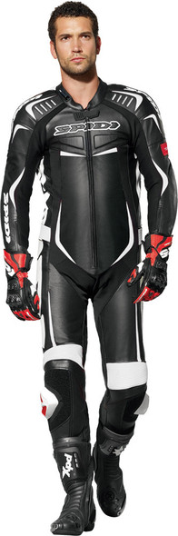 Spidi Track Leather Wind Pro Suit Black/White E50/Us40 Y120-011-50