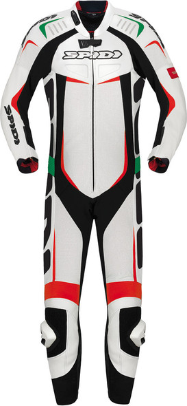 Spidi Track Leather Wind Pro Suit White/Italy E48/Us38 Y120-001-48