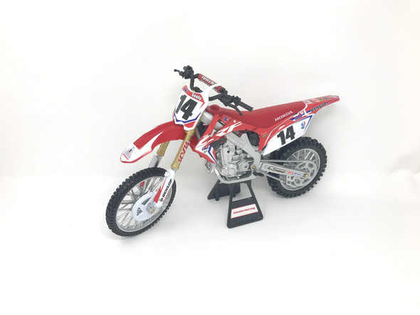 New-Ray Replica 1:12 Race Bike 17 Honda Crf450R Red(Seely) 57933