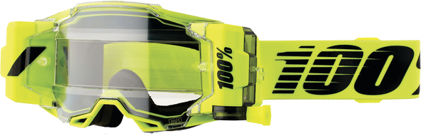 100% Armega Forecast Goggle Nuclear Citrus Clear Lens 50006-00002