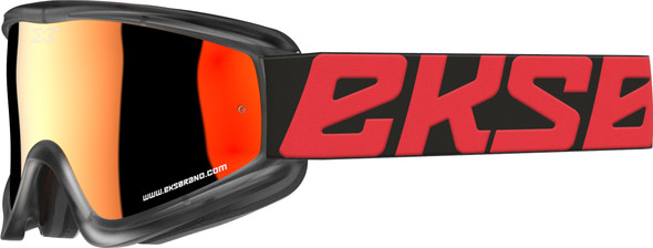 EKS Brand Flat-Out Goggle Red/Black W/Red Mirror 067-60320
