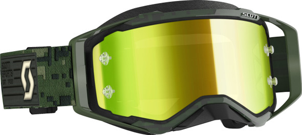 Scott Goggle Prospect Sr Military Khaki Green Yellow Chrome Lens 272821-6312289