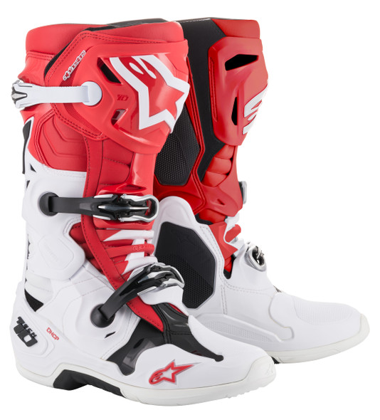Alpinestars Tech 10 Boots Red/White/Black Size 12 2010019-321-12