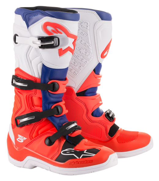 Alpinestars Tech 5 Boots Red/Blue/White Sz 10 2015015-3072-10