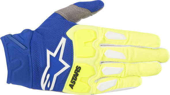 Alpinestars Racefend Gloves Yellow/Blue Lg 3563518-557-L