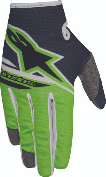 Alpinestars Radar Flight Gloves Antracite/Green Md 3541818-1460-M