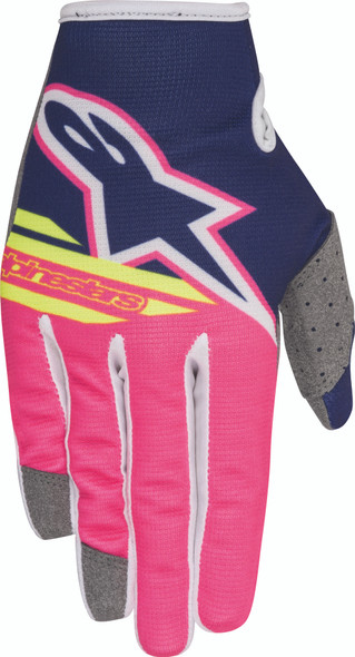 Alpinestars Radar Flight Gloves Blue/Pink/White 2Xs 3541818-7032-Xxs