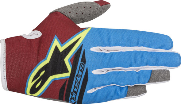 Alpinestars Radar Flight Gloves Red/Aqua/Yellow Xl 3561818-3066-Xl