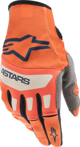 Alpinestars Techstar Gloves Orange/Dark Blue/Off White Sm 3561021-472-S