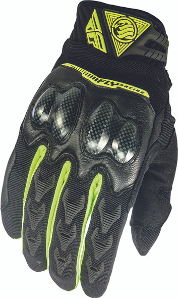 Fly Racing Patrol Xc Gloves Black/Hi-Vis Sz 13 369-06313