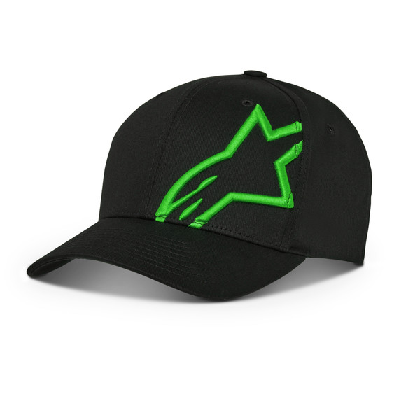 Alpinestars Corp Snap 2 Hat Black/Green O/S 1211-81009-1060-Os