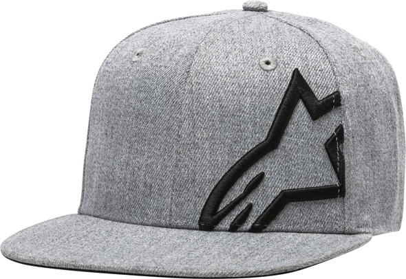 Alpinestars Corp Snap Hat Grey Heather/Black Flat Bill 1139-81505-1126-Os