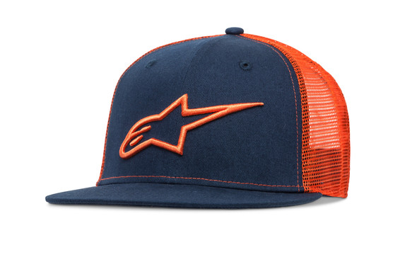 Alpinestars Corporate Trucker Hat Navy/Orange 1025-81003-7032-Os