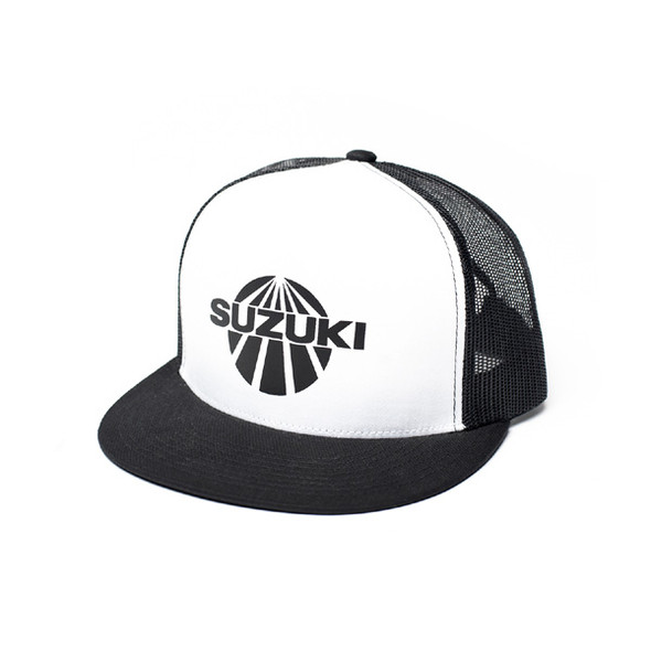 Factory Effex Fx Suzuki Vintage Snapback Hat/ White-Black (One Size) 18-86402